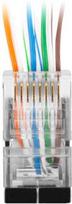 ftp cat5e - LANBERG PLS-5020EZ Lanberg Plug RJ-45 FTP CAT5E 8P8C (20PCS) Pass-Trough - 3 nuotrauka