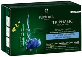 rene furterer triphasic - RENE FURTERER reakcinį plaukų slinkimą mažinantis serumas TRIPHASIC, 12 vnt., 5 ml - 1 nuotrauka