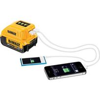 dewalt bateriju adapteris - USB adapteris DeWalt DCB090 (be akumuliatoriaus), 10,8 V - 18 V - 5 nuotrauka