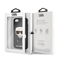 iphone 8 deklas - Karl Lagerfeld Full Body Iconic Back Case For Apple iPhone 7/8/SE 2020 Black - 2 nuotrauka