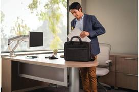 laptopo krepsiai - Kensington Contour 2.0 Business Laptop Briefcase 15.6" Black (Juodas) - 10 nuotrauka
