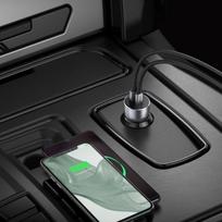 usb c charger - Ugreen USB/USB Type-C Quick Car Charger Gray - 8 nuotrauka