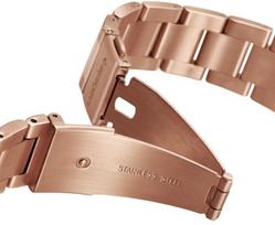 silikoniniai dirzeliai - Spigen Modern Fit Band For Samsung Galaxy Watch 42mm Rose Gold - 2 nuotrauka