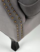 pilka fotel - Fotelis Halmar Titan, juodas/pilkas, 73 cm x 70 cm x 87 cm - 6 nuotrauka