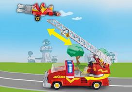 playmobil gaisrine - Konstruktorius Playmobil Duck On Call Fire Rescue Truck, 70 vnt. - 4 nuotrauka