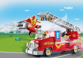 playmobil gaisrine - Konstruktorius Playmobil Duck On Call Fire Rescue Truck, 70 vnt. - 6 nuotrauka