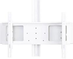 monitoriu laikiklis baltas - NEWSTAR MOBILE FLAT SCREEN FLOOR STAND (HEIGHT: 110 - 144 CM) 32-65" WHITE - 7 nuotrauka