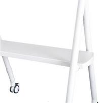 monitoriu laikiklis baltas - NEWSTAR MOBILE FLAT SCREEN FLOOR STAND (HEIGHT: 110 - 144 CM) 32-65" WHITE - 8 nuotrauka