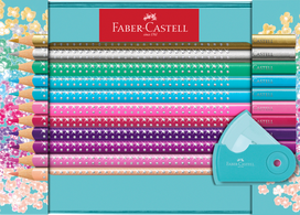 spalvoti piestukai faber - Spalvotieji pieštukai Faber Castell Sparkle, 20 vnt. - 2 nuotrauka