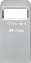 64gb usb - Kingston Data Traveler Micro G2, sidabro, 64 GB - 2 nuotrauka