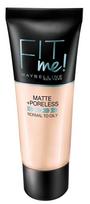 Maybelline Fit Me Matte & Poreless makiažo pagrindas - 105 Natural Ivory