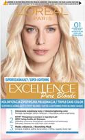 plauku dazai excellence - Loreal Professionnel Excellence Creme plaukų dažai - 0.1 Super Light Blonde Natural - 1 nuotrauka