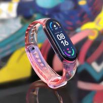 xiaomi mi band 6 apyranke - Dirželis Hurtel Xiaomi Mi Band 6/5, raudona - 2 nuotrauka