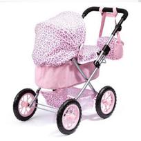 bayer design leliu vezimelis trendy - Bayer - Dolls Pram Trendy - Pink Leopard Print (13002AA) - 2 nuotrauka