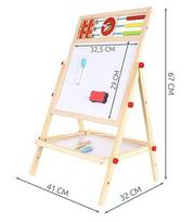 lavinamasis dvipusis - Piešimo lenta Kruzzel Double-Sided Wooden Board 9449 - 19 nuotrauka