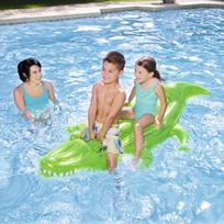 apyranke 22mm - Bestway Crocodile Ride-On, žalias, 2030x1170 mm - 3 nuotrauka