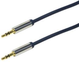 3.5 mm to 3.5 mm kabelis - LOGILINK CA10300 LOGILINK - Audio 3.5 Stereo M/M, straight, 3.00 m, blue - 1 nuotrauka