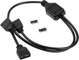Kolink ARGB 1-2 Splitter PGW-AC-KOL-043, juoda, 0.3 m