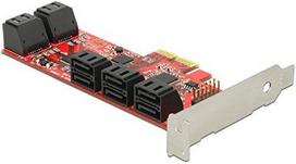 Delock karta PCI Express x2 - 10x internal SATA low profile