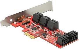 pci sata - Delock karta PCI Express x2 - 10x internal SATA low profile - 3 nuotrauka