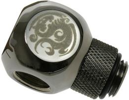 Bitspower G1/4" Black Sparkle Q-Rotary IG1/4"X3 Extender