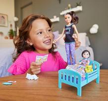 barbe aukle - Lėlė Mattel Barbie Skipper Babysitters Bedtime Playset GHV88 - 5 nuotrauka