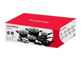 aliuminis puodas - Puodų komplektas Klausberg KB-7322, 160 - 280 mm, 1.2 - 6.3 l, 15 vnt. - 7 nuotrauka