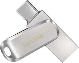 usb flash drive 3.2 - SanDisk Ultra Dual Drive Luxe, sidabro, 1 TB - 2 nuotrauka
