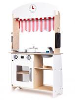 lavinamasis dvipusis - EcoToys Wooden Kitchen Shop Stall With Extras - 4 nuotrauka