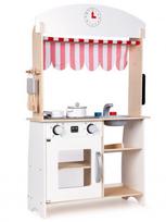 lavinamasis dvipusis - EcoToys Wooden Kitchen Shop Stall With Extras - 5 nuotrauka
