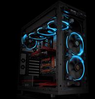 140mm ventiliatoriai - Thermaltake Riing 14 Blue - 7 nuotrauka