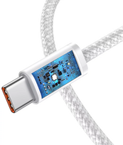 baseus usb c 100w cable - CABLE USB-C TO USB-C 1M/WHITE CALD000202 BASEUS - 5 nuotrauka
