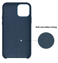 samsung galaxy xcover 5 deklas - Fusion Accessories "Elegance Fibre Silicone Case Galaxy Xcover 5" Blue - 2 nuotrauka