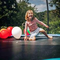 tinklas batutai - Batutas Hudora First Trampoline 400V, 400 cm, su tinklu - 7 nuotrauka