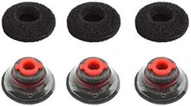voyager 5200 uc - Priedas Poly Ear Tips Kit For Wireless Headset, juoda - 1 nuotrauka