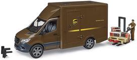 truck driver - Žaislinis automobilis Bruder Sprinter UPS Truck 02538, ruda - 6 nuotrauka