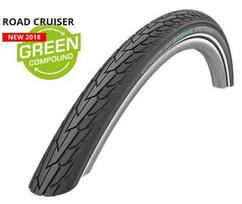 dviraciu padangos 26x1.75 - Schwalbe RoadCruiser 26 x 1.75 Green Compound - 2 nuotrauka