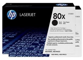 hp laserjet pro mfp kasetes - Toneris HP 80X juodas 2pack | 2x6800psl | LJ Pro 400 M401/MFP M425 - 1 nuotrauka