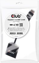 hdmi 2.1 dp - Club 3D DisplayPort1.2 - HDMI 2.0 UHD Active Adapter Black - 6 nuotrauka
