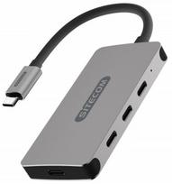 usb power delivery - Sitecom USB-C Hub 4 Port USB-C Power Delivery - 1 nuotrauka