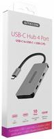 usb power delivery - Sitecom USB-C Hub 4 Port USB-C Power Delivery - 5 nuotrauka