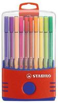 Stabilo Pen 68 Color Parade Red/Blue Case