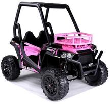 LEAN Toys Buggy JS360-1, juoda/rožinė