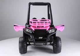 vaikiskas buggy - LEAN Toys Buggy JS360-1, juoda/rožinė - 2 nuotrauka