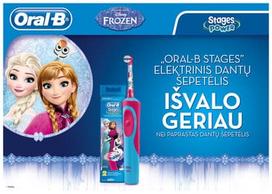 ikraunamas dantu sepetelis - Braun Oral-B D12.513 Frozen - 3 nuotrauka