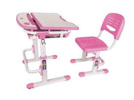 Pirkti Reguliuojamo aukščio stalas ir kėdė vaikams, rožinis - Photo 1