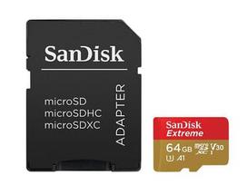 Sandisk 64GB Extreme micro SDHC 64GB + SD Adapter \ 100MB/s A1 C10 V30 UHS-I U3