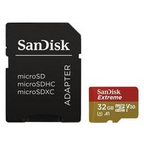 Pirkti Sandisk 32GB Extreme micro SDHC 32GB + SD Adapter \ 100MB/s A1 C10 V30 UHS-I U3 - Photo 1