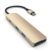 Pirkti Satechi Type-C USB Passthrough HDMI Hub, aukso sp. - Photo 1