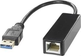 Deltaco 1xRJ45, 1xUSB3.0, juodas / USB3-GIGA5